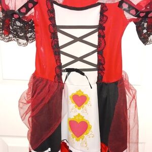 Queen of Hearts Kids Costume - Red and Black